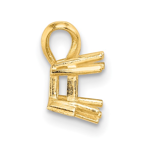 14ky Princess 8-Prong 4.5mm Pendant Setting