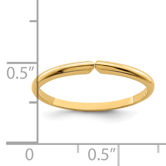 14ky 4 prong 1/2 round Very Lightweight Shank Sz 7