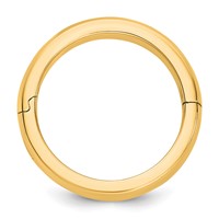 14K Yellow Gold Cliq 8mm Hinged Half Round Wedding Band view 2