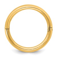 14K Yellow Gold Cliq 4mm Hinged Comfort Fit Wedding Band view 2