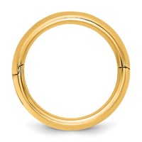 14K Yellow Gold Cliq 8mm Hinged Comfort Fit Wedding Band view 2