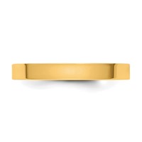 14K Yellow Gold Cliq 3mm Hinged Flat Wedding Band view 4