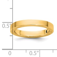 14K Yellow Gold Cliq 3mm Hinged Flat Wedding Band view 5