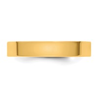 14K Yellow Gold Cliq 4mm Hinged Flat Wedding Band view 4
