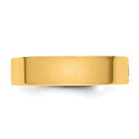 14K Yellow Gold Cliq 5mm Hinged Flat Wedding Band view 4
