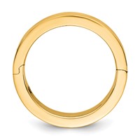 14K Yellow Gold Cliq 6mm Hinged Flat Wedding Band view 2