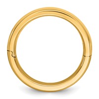 14K Yellow Gold Cliq 4mm Hinged Beveled Edge Wedding Band view 2