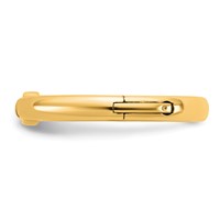 14K Yellow Gold Cliq Low Profile Mm Hinged Peg Set Engagement Ring Mounting view 3