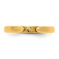 14K Yellow Gold Cliq Hinged Cathedral Solitaire Peg Set Engagement Ring Mounting view 4