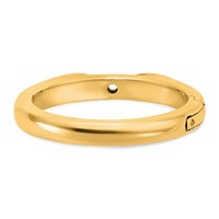 14K Yellow Gold Cliq Hinged Cathedral Solitaire Peg Set Engagement Ring Mounting view 5