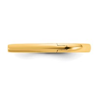 14K Yellow Gold Cliq Hinged Cathedral Solitaire Peg Set Engagement Ring Mounting view 3