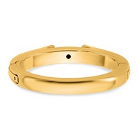 14K Yellow Gold Cliq Hinged Cathedral Solitaire Peg Set Engagement Ring Mounting view 5