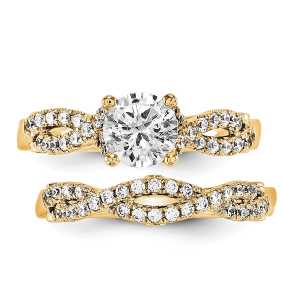 14KY AA Diamond Semi-mount Engagement Ring