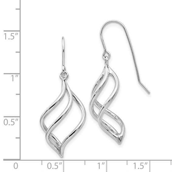 G0ld Twisted Dangle Shepard Hook Earrings