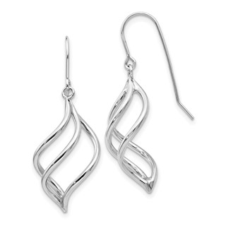G0ld Twisted Dangle Shepard Hook Earrings