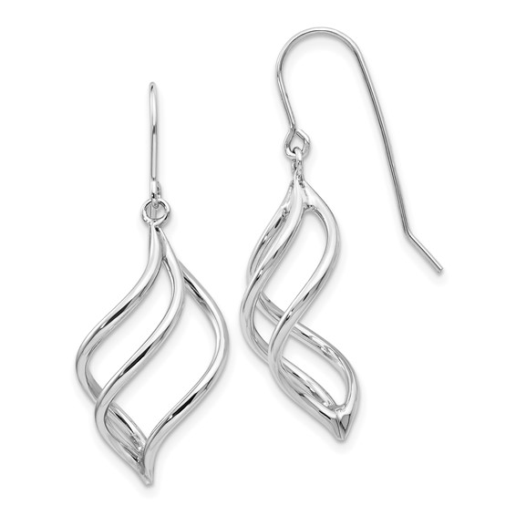 G0ld Twisted Dangle Shepard Hook Earrings