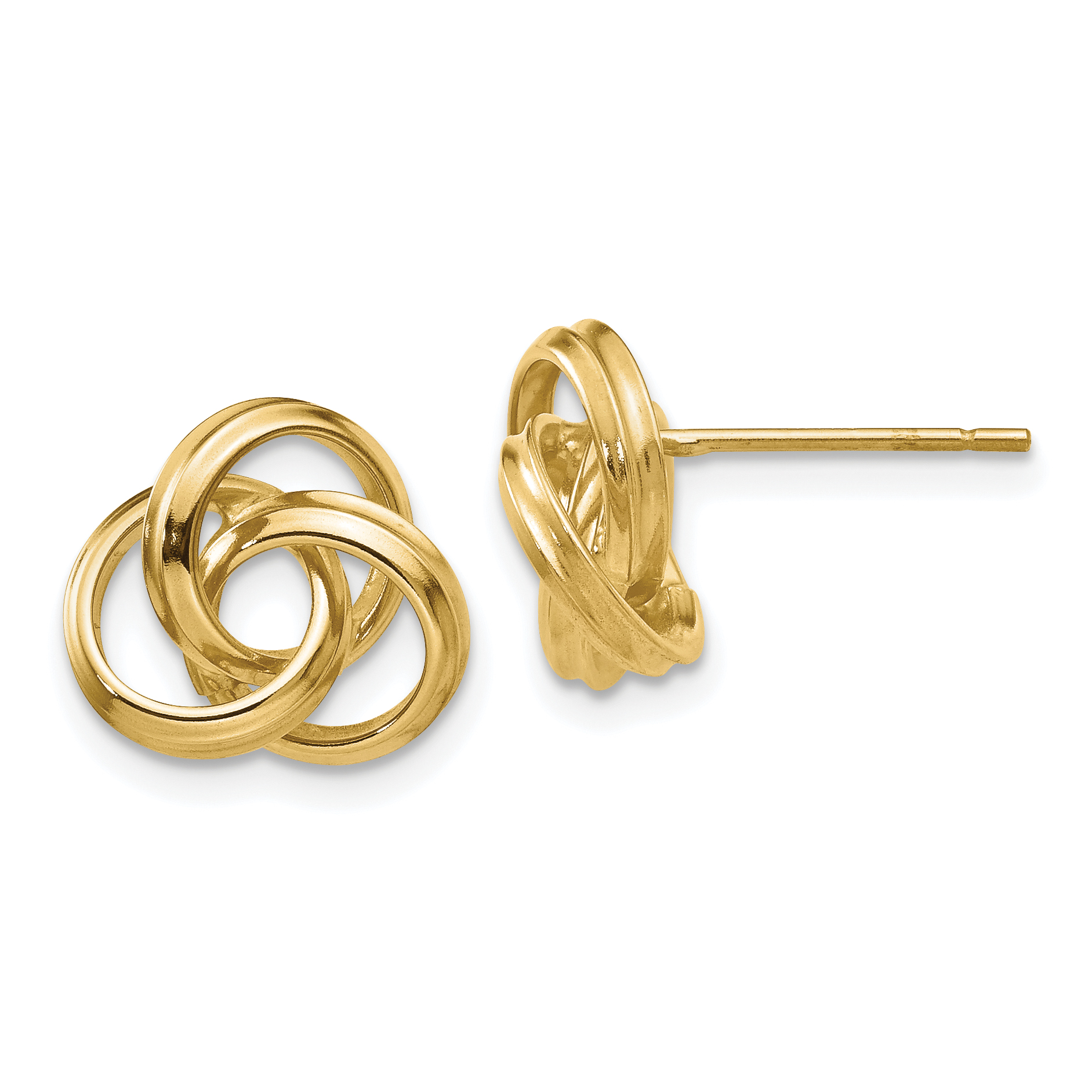 ❤︎ゆちょ❤︎ 14k 10mm Polished Love Knot Post Earrings Z369 886774138220| eBay