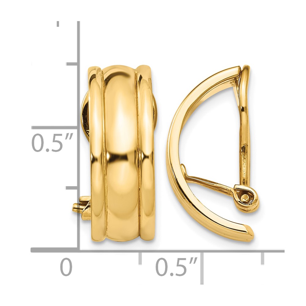 14k Fancy Non-pierced Earrings (Z905)