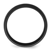 Chisel Black Zirconium Polished 6mm Band view 2