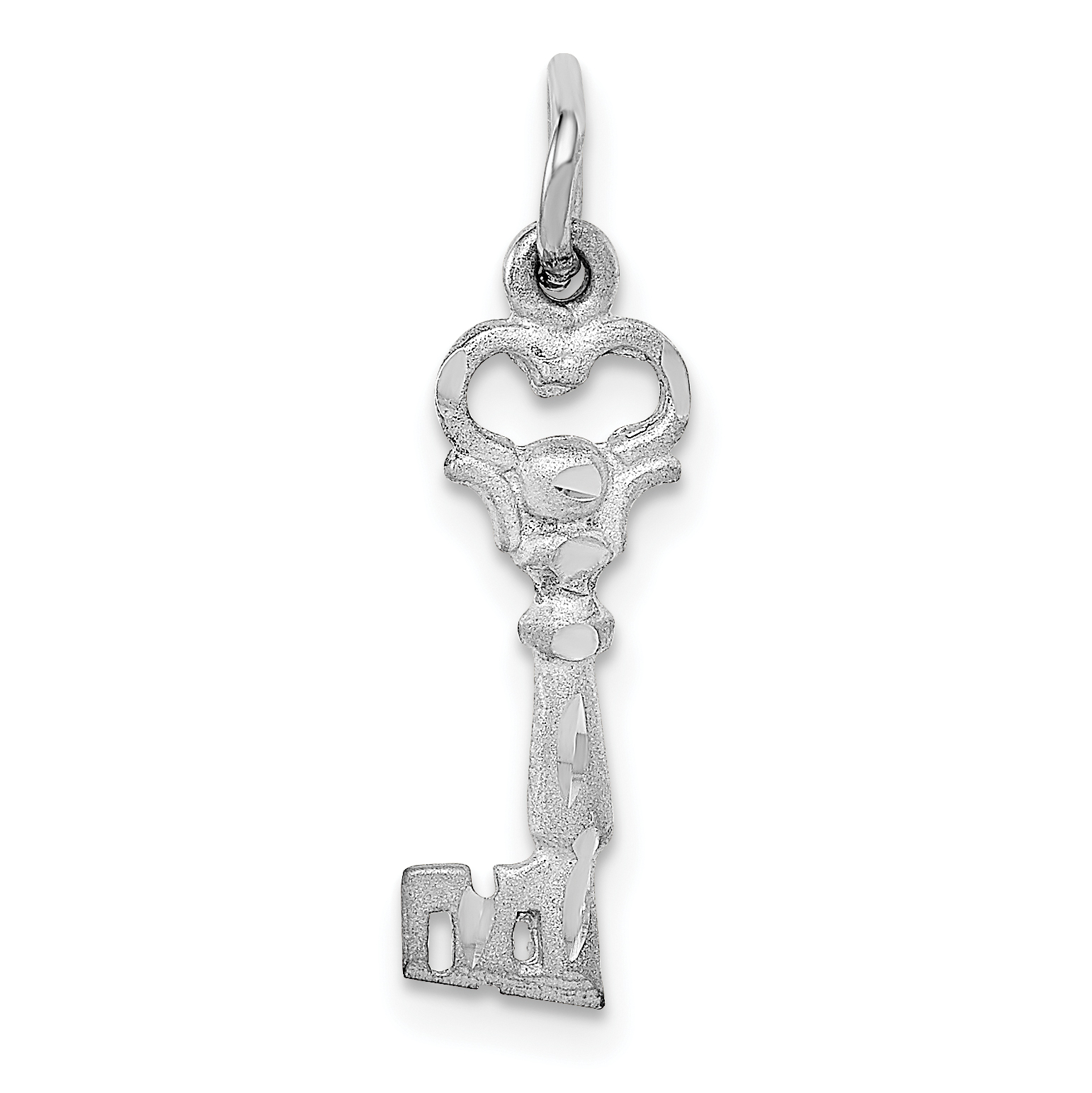 14k Yellow Gold Key Pendant Charm Necklace Fine Jewelry Gifts For Women For Her