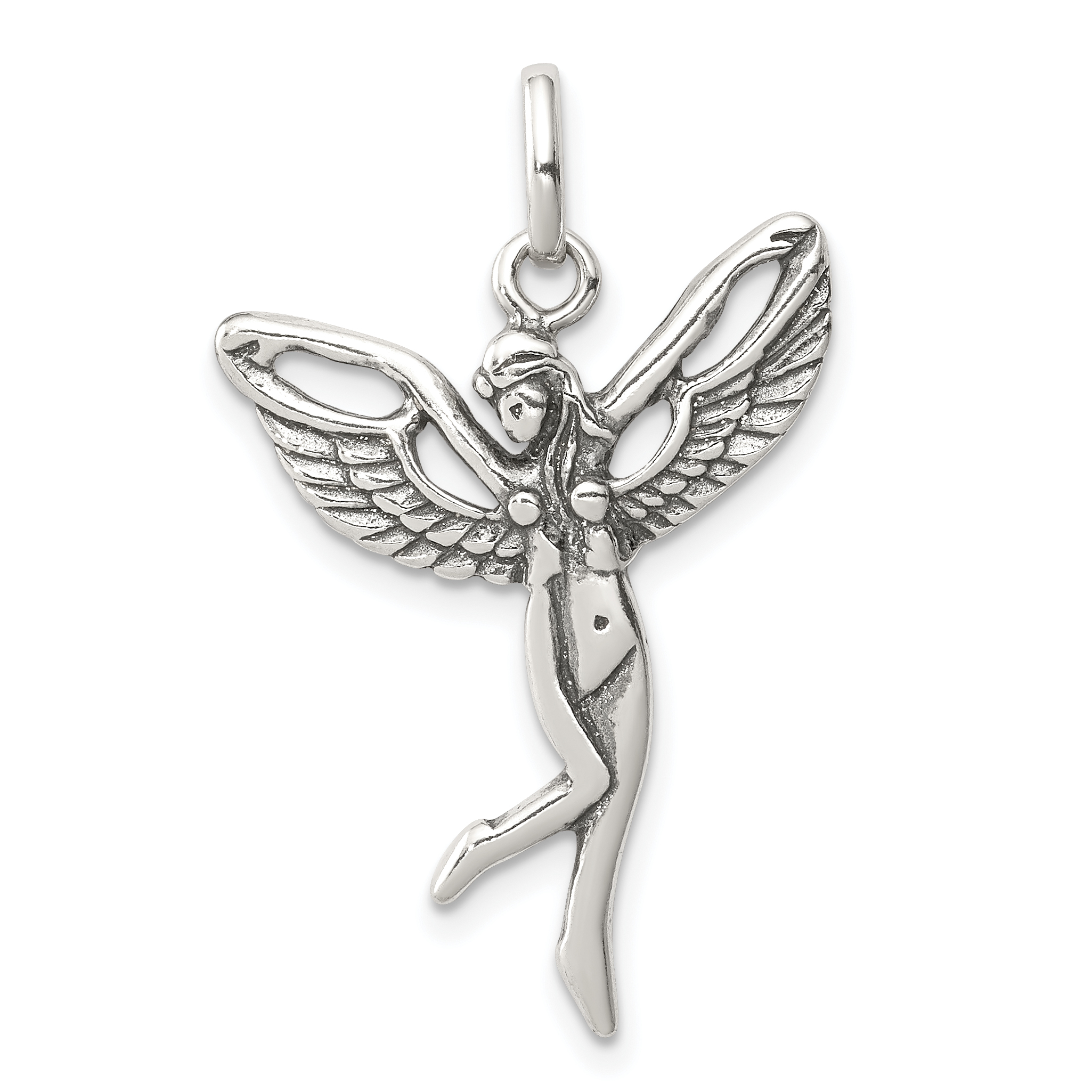 Details About 925 Sterling Silver Fairy Pendant Charm Necklace Fine Jewelry Mothers Day Gifts