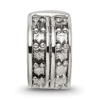 Sterling Silver Reflections Hinged Dotted Clip Bead view 3