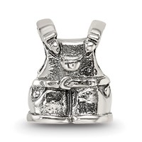 Sterling Silver Reflections Kids Overalls Bead view 3