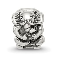 Sterling Silver Reflections Kids Elephant Clip Bead view 3