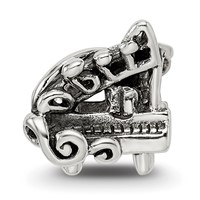Sterling Silver Reflections Baby Grand Piano Bead view 3