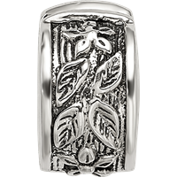 Sterling Silver Reflections Hinged Floral Clip Bead view 4
