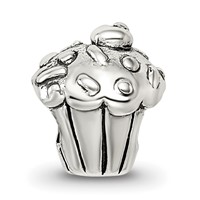 Sterling Silver Reflections Kids Cupcake Bead view 3