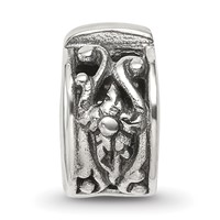 Sterling Silver Reflections Hinged Floral Clip Bead view 3