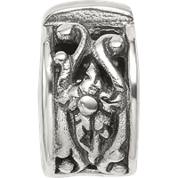 Sterling Silver Reflections Hinged Floral Clip Bead view 4