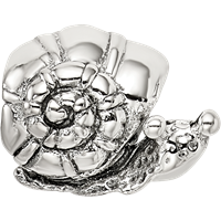 Sterling Silver Reflections Kids Snail Bead view 4