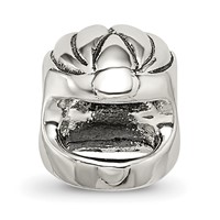 Sterling Silver Reflections Race Car Helmet Bead view 3