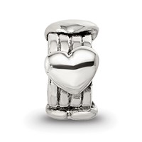 Sterling Silver Reflections Kids Hearts Bead view 3