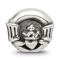 Sterling Silver Reflections Claddagh Bead view 3