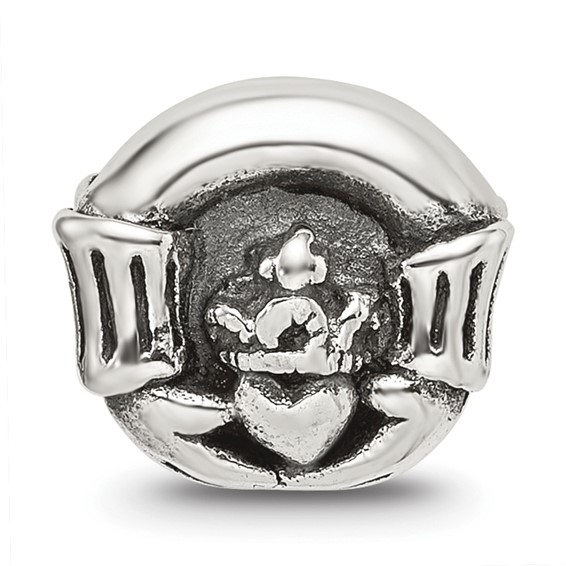 Sterling Silver Reflections Claddagh Bead