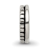 Sterling Silver Reflections Notched Spacer Bead view 3
