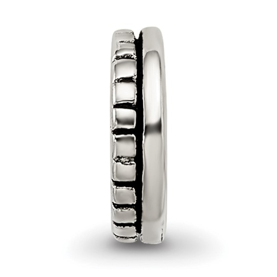 Sterling Silver Reflections Notched Spacer Bead