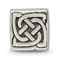 Sterling Silver Reflections Celtic Block Bead view 3