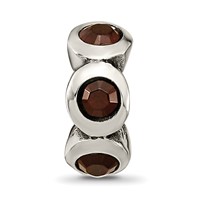 Sterling Silver Reflections January Preciosa Crystal Birthstone Bead view 3