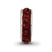 Sterling Silver Reflections Jan Single Row Preciosa Crystal Bead view 3