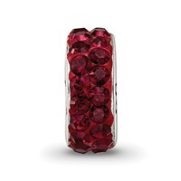 Sterling Silver Reflections Jan Double Row Preciosa Crystal Bead view 3