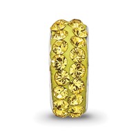 Sterling Silver Reflections Nov Double Row Preciosa Crystal Bead view 3