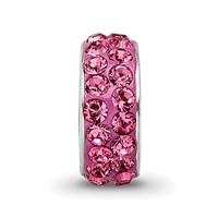 Sterling Silver Reflections Oct Double Row Preciosa Crystal Bead view 3