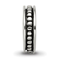 Sterling Silver Reflections Notched Spacer Bead view 3