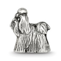 Sterling Silver Reflections Shih Tzu Bead view 3