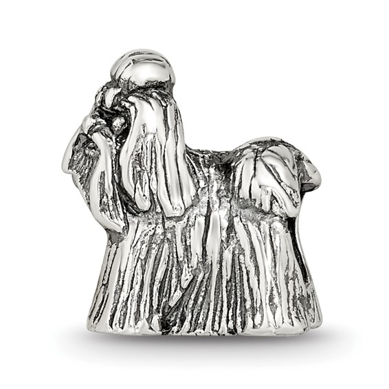 Sterling Silver Reflections Shih Tzu Bead