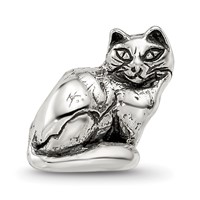 Sterling Silver Reflections Ragdoll Cat Bead view 3
